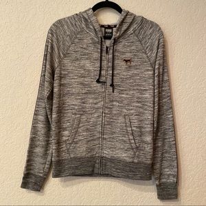 PINK Victoria’s Secret Gray Hoodie Jacket